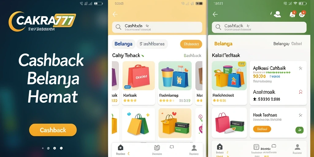 Antarmuka CAKRA777 menampilkan penawaran cashback menarik dengan jelas.