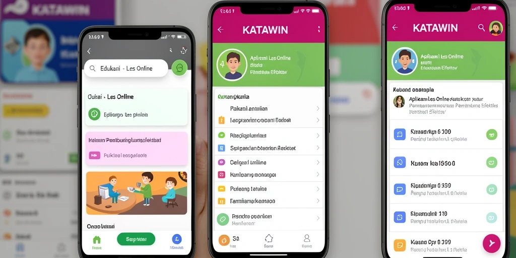 Tampilan antarmuka interaktif KATAWIN untuk pengalaman belajar yang menyenangkan.