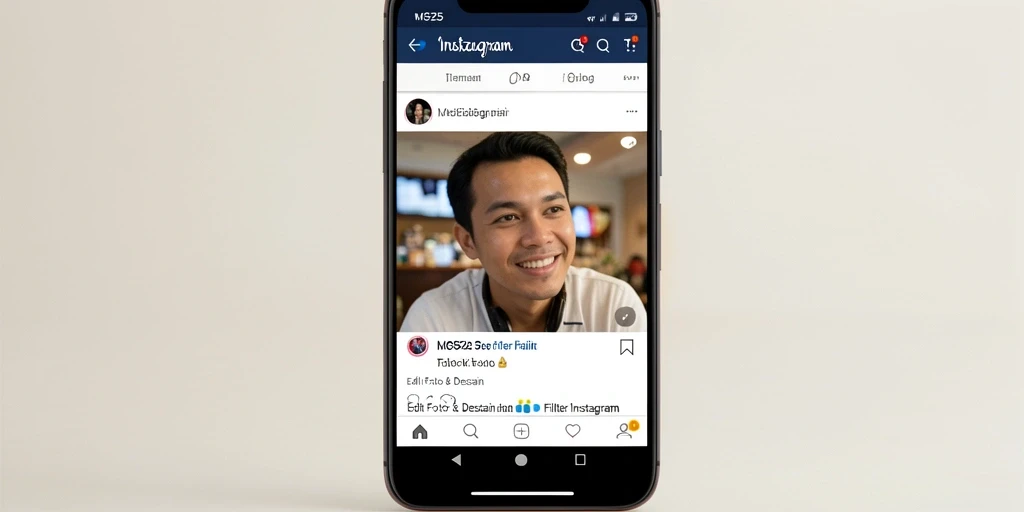 Tampilan antarmuka MG525 dengan fungsi Filter Instagram yang menarik.