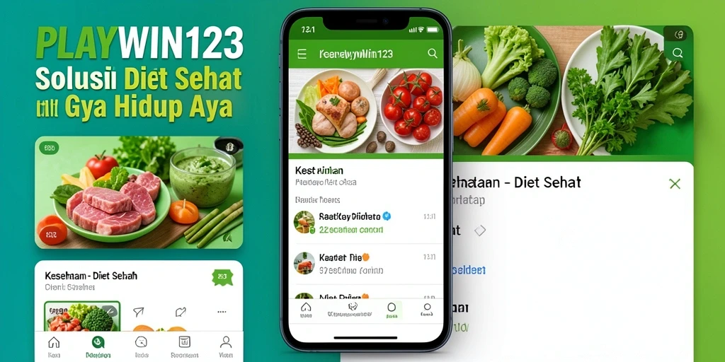 Tampilan antarmuka PLAYWIN123 yang memudahkan pengaturan diet sehat.
