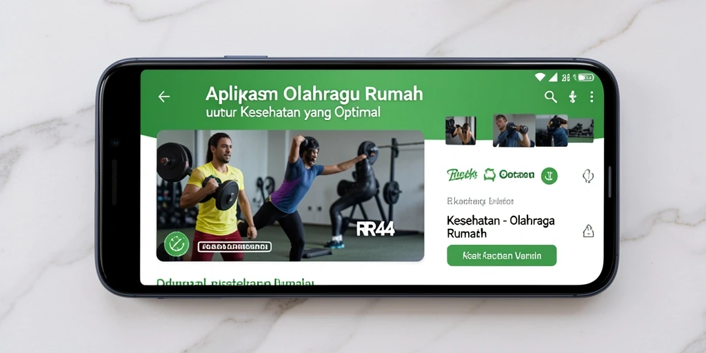 Antarmuka RR44 yang sederhana dan menarik untuk latihan di rumah.