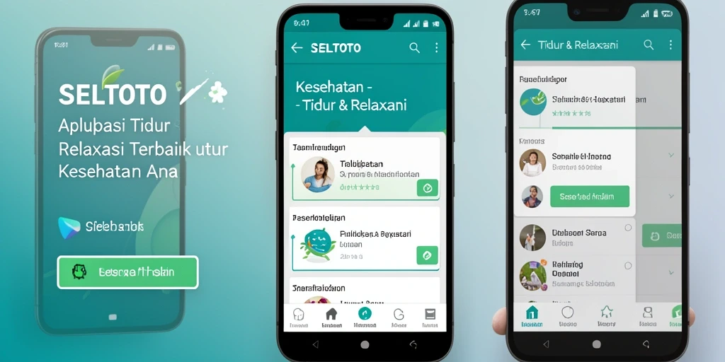 Tampilan antarmuka SELTOTO yang menenangkan dan mudah digunakan.