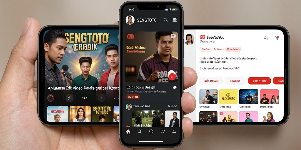 Tampilan antarmuka SENGTOTO menampilkan fitur pengeditan video yang intuitif.