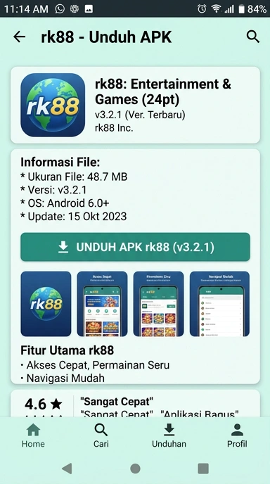 Unduh dan Instal rk88 APK untuk Android